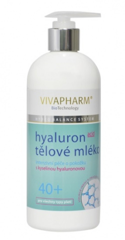 VIVAPHARM Intenzivní tělové mléko kyselinou hyaluronovou 400ml s pumpou