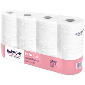 Toaletní papír Harmony Professional 8ks 3-vrstvý