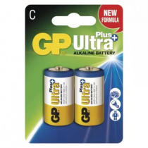 Baterie GP LR14 alkalická Ultra Plus D 1,5V 2ks foto
