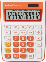 Kalkulačka Rebell stolní SDC912, 12-míst oranžová foto