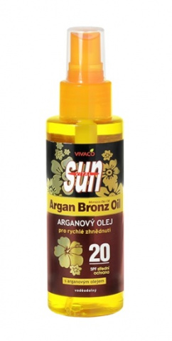 SUN Opalovací olej OF20 s BIO arganovým olejem 100ml