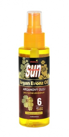 SUN Opalovací olej OF6 s BIO arganovým olejem 100ml