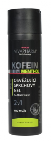 VIVAPHARM Kofein&Keratin sprchový gel 2v1 pro muže 200ml
