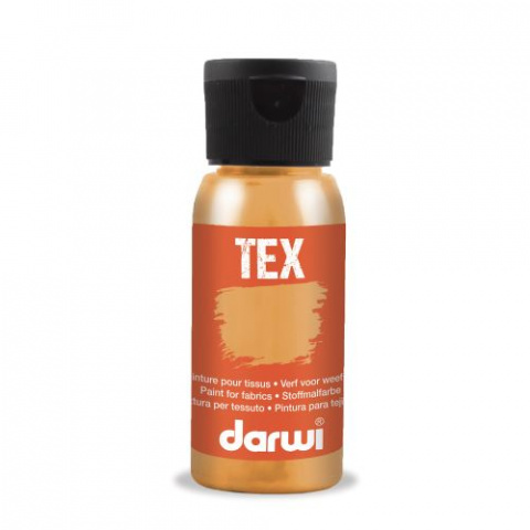 Barva na textil darwi 50ml metalická měděná