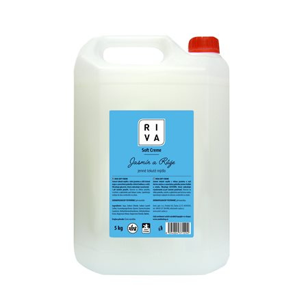 Tekuté mýdlo RIVA soft 5kg Ibišek a růže (bílé)