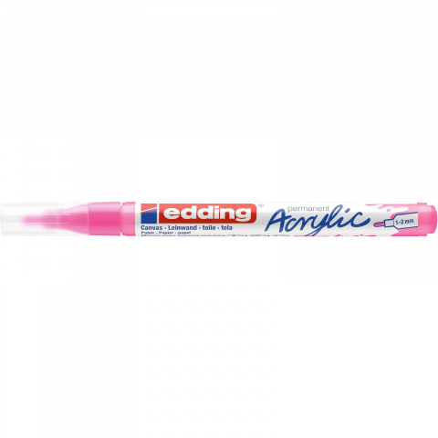 Popisovač akrylový Edding 5300 F 069 neonově růžový