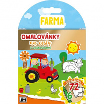 Omalovánky na cesty Farma s voskovkami foto