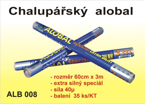 Alobal extra silný chalupářský 60cm x 3m, 40 my