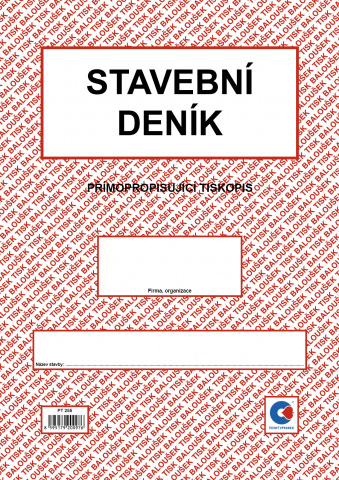 Stavební deník A4 sp. Bal. PT255