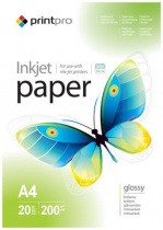Fotopapír A4 lesklý 200g/m 20 listů Print Pro inkoustový tisk foto