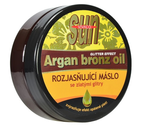 SUN Vital opalovací máslo s arganovým olejem 200ml s GLITRY