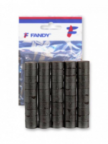 Magnet Fandy 15mm 40ks černý