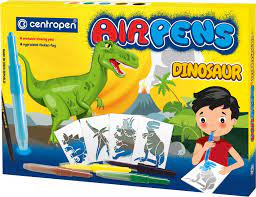 Foukací fixy Dinosaur sada 5+1ks