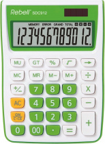 Kalkulačka Rebell stolní SDC912, 12-míst zelená foto