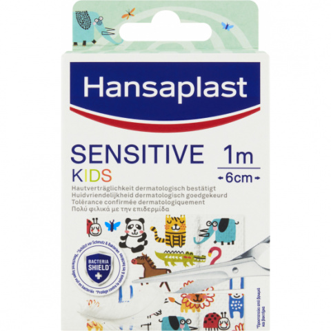 Náplast Hansaplast 1m x 6cm Sensitive kids