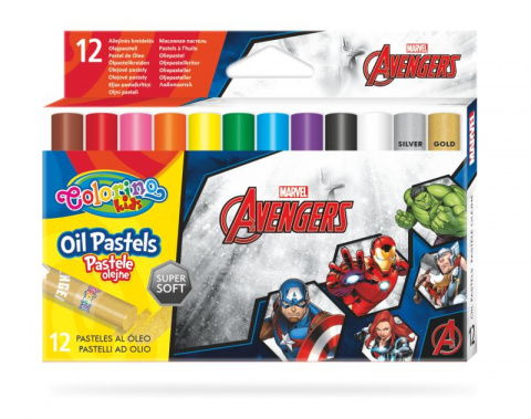 Olejové pastely Colorino 12 barev Marvel Avengers