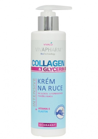 VIVAPHARM Krém na ruce 200ml collagen a glycerin