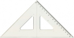 Pravítko trojúhelník 45° s ryskou Centropen foto