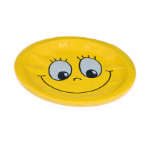 Talíř papírový 23cm Smiley 10ks foto