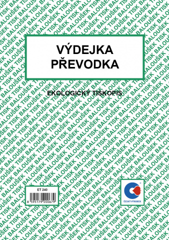 Výdejka - převodka A5 Bal. ET240