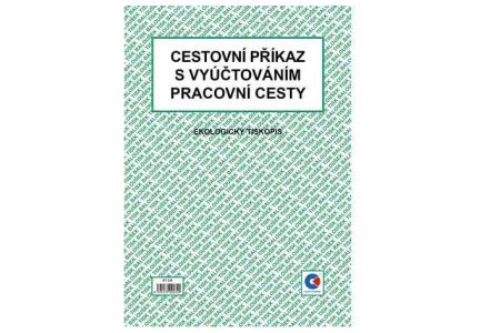 Cestovní příkaz s vyúčtováním prac. cesty A4 ET235