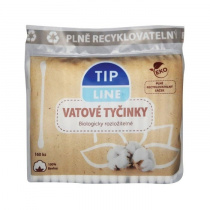 Vatové tyčinky Tip Line 160ks EKO sáček foto