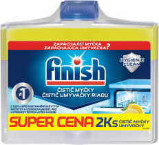 Finish čistič myčky 2x250ml DUO lemon AKCE foto