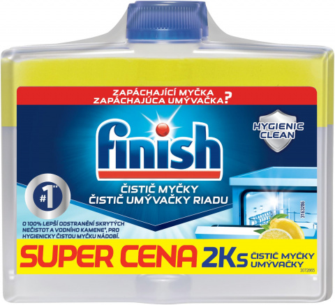 Finish čistič myčky 2x250ml DUO lemon AKCE