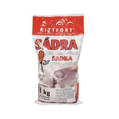 Sádra bílá, modelářská 1kg